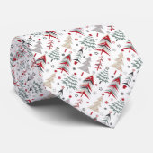 Kerstmis, kleurrijk, kerstboom, rood, groen stropdas (Opgerold)