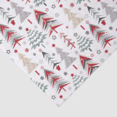 Kerstmis, kleurrijk, kerstboom, rood, groen tissuepapier (Detail)