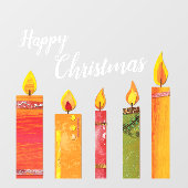 Kerstmis kleurrijke geschilderde papier uitgesnede raamsticker (Vel)