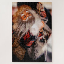Kerstmis Klimpuzzel van de Kerstman