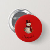 Kerstmis Knop - Feliz Navidad Ronde Button 5,7 Cm (Voorkant /achterkant)