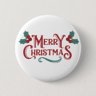 Kerstmis Knop – Vakantie Kado Accessoire Ronde Button 5,7 Cm