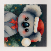 Kerstmis Koala (1) Legpuzzel (Horizontaal)