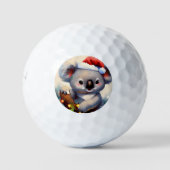 Kerstmis Koala (2) Golfballen (Voorkant)