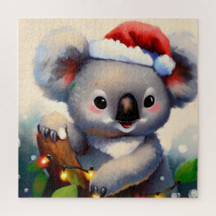 Kerstmis Koala (2) Legpuzzel