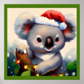 Kerstmis Koala 2 Poster (Voorkant)