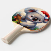 Kerstmis Koala (2) Tafeltennisbatje (Voorkant Gekanteld)
