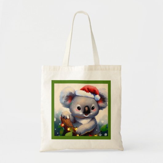 Kerstmis Koala 2 Tote Bag (Voorkant)