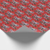 Kerstmis Koala 3 Cadeaupapier (Hoek)