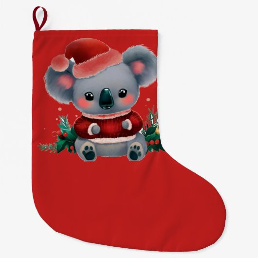 Kerstmis Koala 3 Grote Kerstsok (Voorkant)