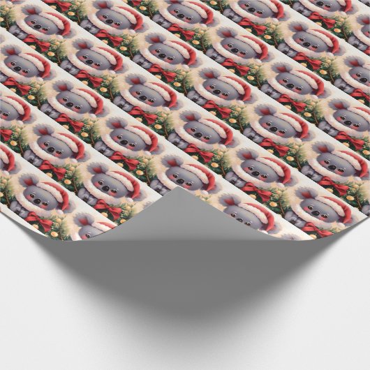 Kerstmis Koala 4 Cadeaupapier (Hoek)