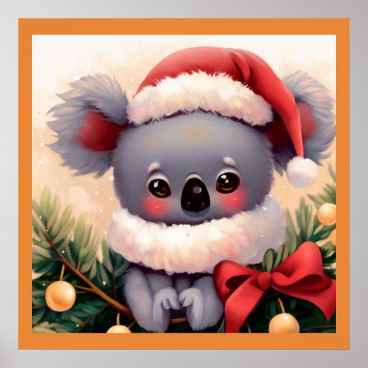 Kerstmis Koala 4 Poster (Voorkant)