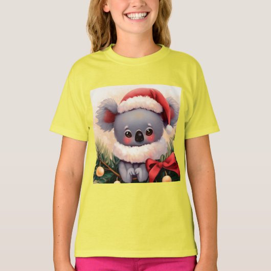 Kerstmis Koala 4 T-shirt (Voorkant)