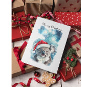 Kerstmis Koala, aanpasbaar Briefkaart