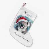 Kerstmis Koala, aanpasbaar Kleine Kerstsok (Voorkant (Hangend))