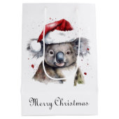 Kerstmis Koala, aanpasbaar Medium Cadeauzakje (Achterkant)