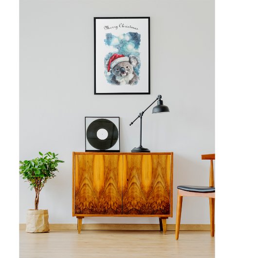 Kerstmis Koala, aanpasbaar Poster