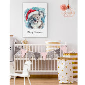 Kerstmis Koala, aanpasbaar Poster