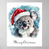 Kerstmis Koala, aanpasbaar Poster (Voorkant)