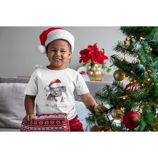 Kerstmis Koala, aanpasbaar T-shirt