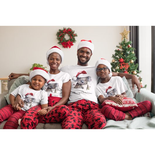 Kerstmis Koala, aanpasbaar T-shirt
