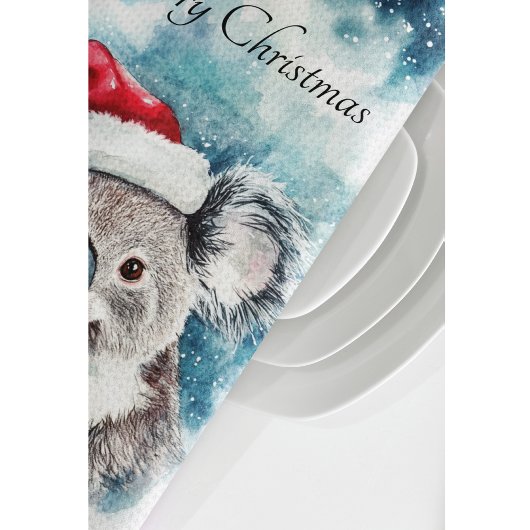 Kerstmis Koala, aanpasbaar Theedoek