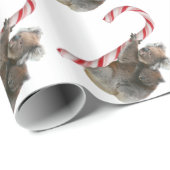 Kerstmis Koala Beren klimmen snoepriet Cadeaupapier (Rol Hoek)