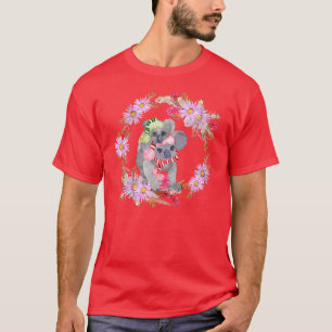 Kerstmis Koala Botanicals T-shirt
