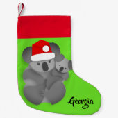 Kerstmis Koala en Joey Kleine Kerstsok (Voorkant)