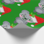 kerstmis koala santa claus cadeaupapier (Hoek)