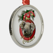 Kerstmis - Koalas - Dek de zalen Metalen Ornament (Rechts)