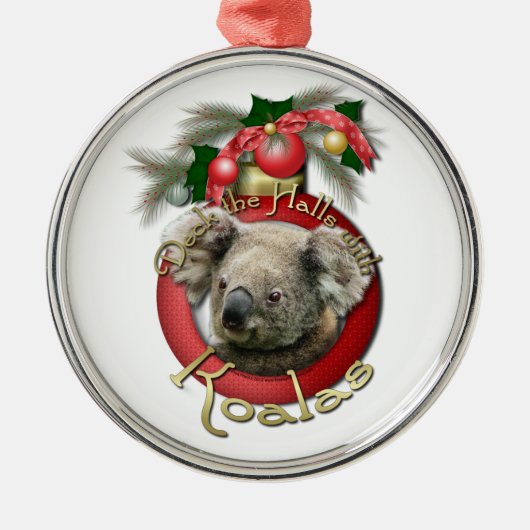 Kerstmis - Koalas - Dek de zalen Metalen Ornament (Voorkant)