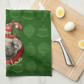 Kerstmis - Koalas - Dek de zalen Theedoek (Quarter Fold)