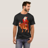 Kerstmis Koe Kerstmis Pajama Kinder Tieners T-shirt (Voorkant volledig)