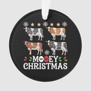 Kerstmis Koe Liefhebber Vakantie Boerderij Boer Ornament