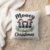 Kerstmis Koe Oude Gravure Shirt Ontwerp Kussen (Deken)