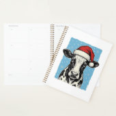 Kerstmis Koe Santa Hoed Vector Design_1 Planner (Display)