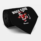 Kerstmis-Koe Stropdas (Opgerold)