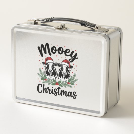 Kerstmis Koe Vintage Gravure Shirt Ontwerp (Voorkant)