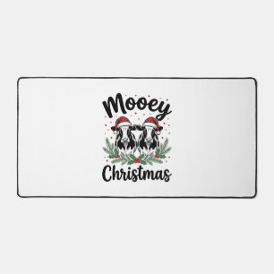 Kerstmis Koe Vintage Gravure Shirt Ontwerp Bureaumat