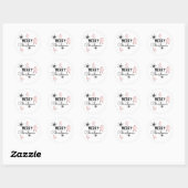 Kerstmis Koek Peperkoek Ronde Sticker (Vel)