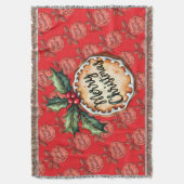 Kerstmis Koekje met Hulst Bessen Rood Deken (Voorkant Verticaal)