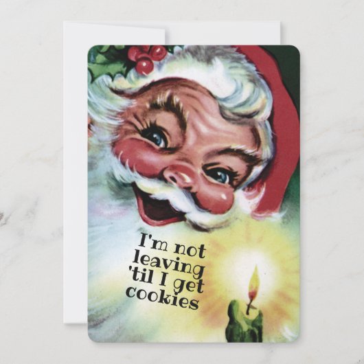 Kerstmis koekjes gepersonaliseerde vakantie kaart (Voorkant)