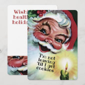 Kerstmis koekjes gepersonaliseerde vakantie kaart (Voorkant / Achterkant)