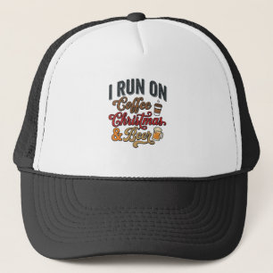 Kerstmis Koffie Bier Vakantie Drinken Design Trucker Pet