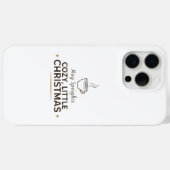 Kerstmis koffiekop Minimalistische iPhone 15 Pro Case-Mate iPhone Case (Achterkant (horizontaal))