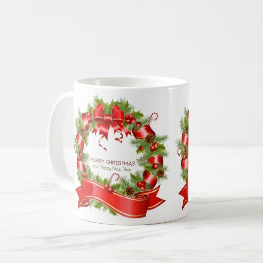 Kerstmis Koffiemok (Voorkant links)