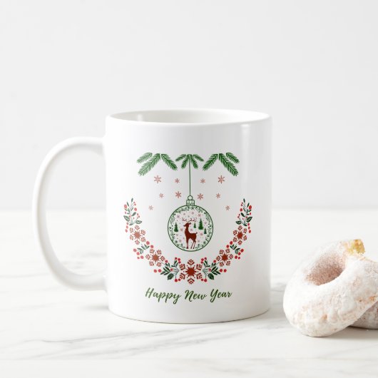Kerstmis koffiemok (Met donut)