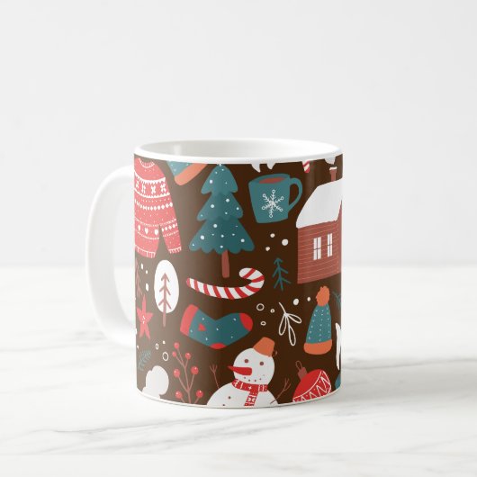 Kerstmis Koffiemok (Voorkant links)