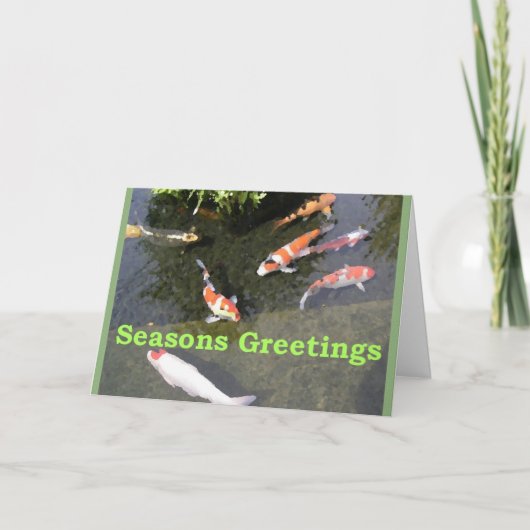 Kerstmis Koi Feestdagen Kaart (Voorkant)